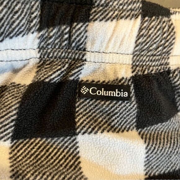 Columbia Men's Buffalo Check Black and White Fleece Pajama Pants Size Medium - Picture 7 of 10